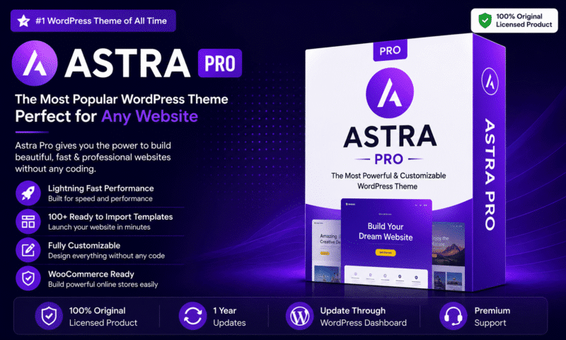 Astra pro wordpress theme original licensed product